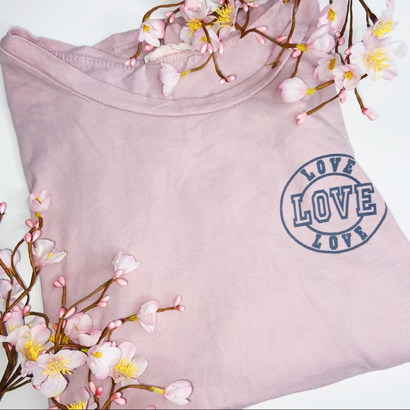 cardio Tops - Light Pink Love Long Sleeve